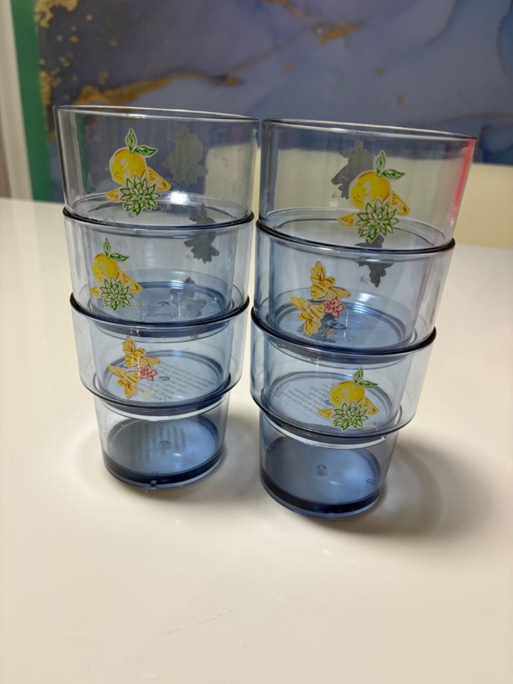 Lilly Pulitzer stackable cups - Picture 2 of 3